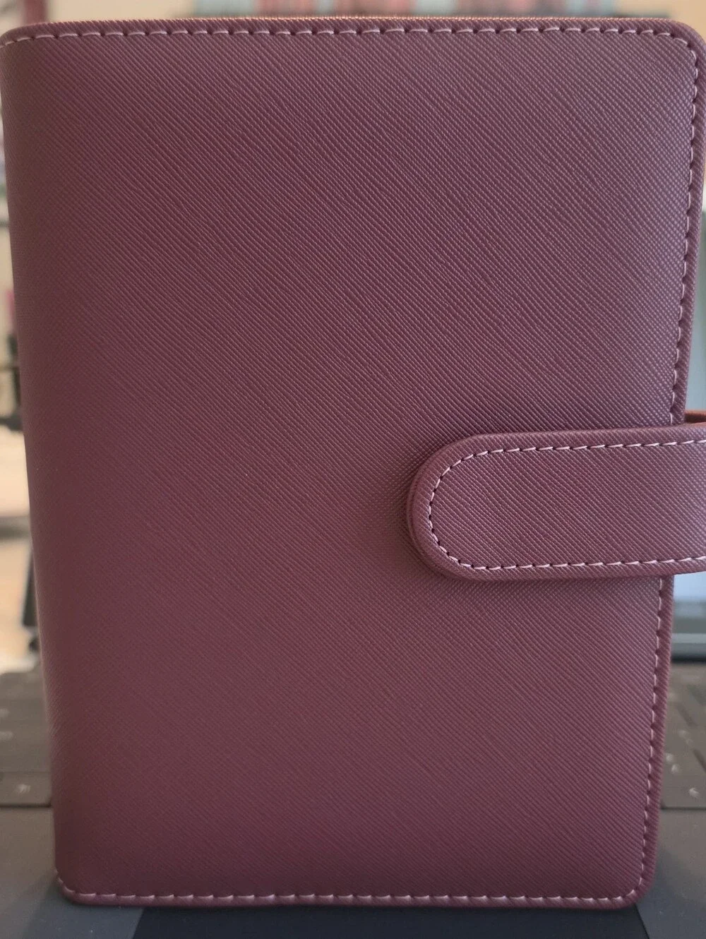 A6/Personal Size Organizer Binder In Burgandy